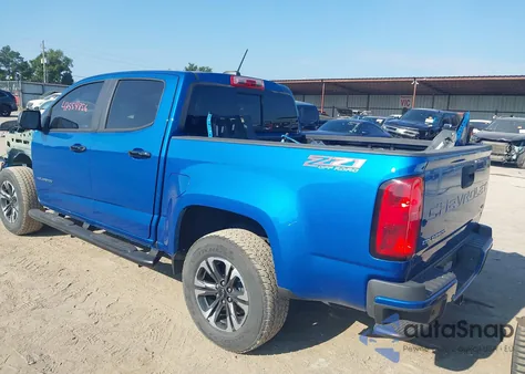 2022 Chevrolet Colorado 4Wd Short Box Z71 z USA, uszkodzony, nr VIN 1GCGTDEN8N1304213